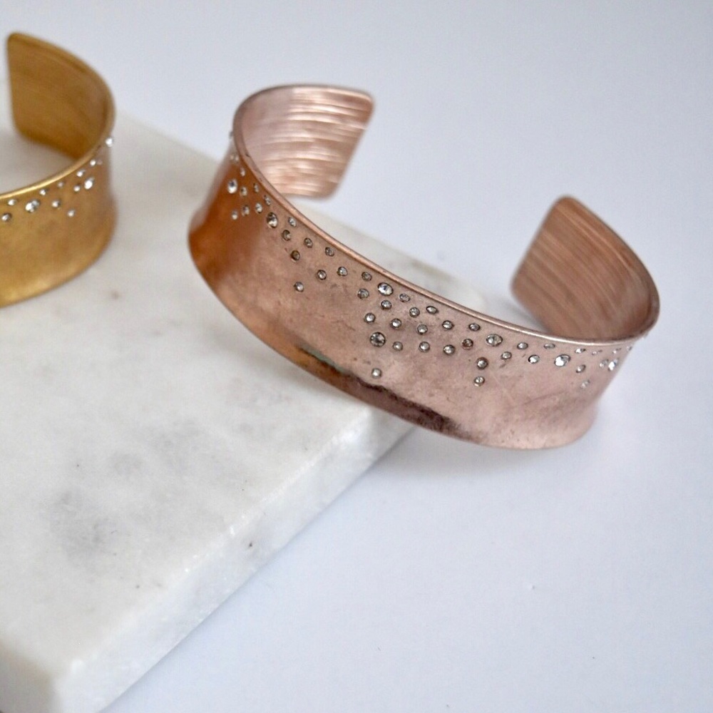 Boho Rose Gold Bangle Bracelet